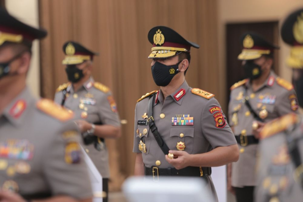 Irjen Rusdi Hartono saat dilantik sebagai Kapolda Jambi, Selasa (18/10/2022).
