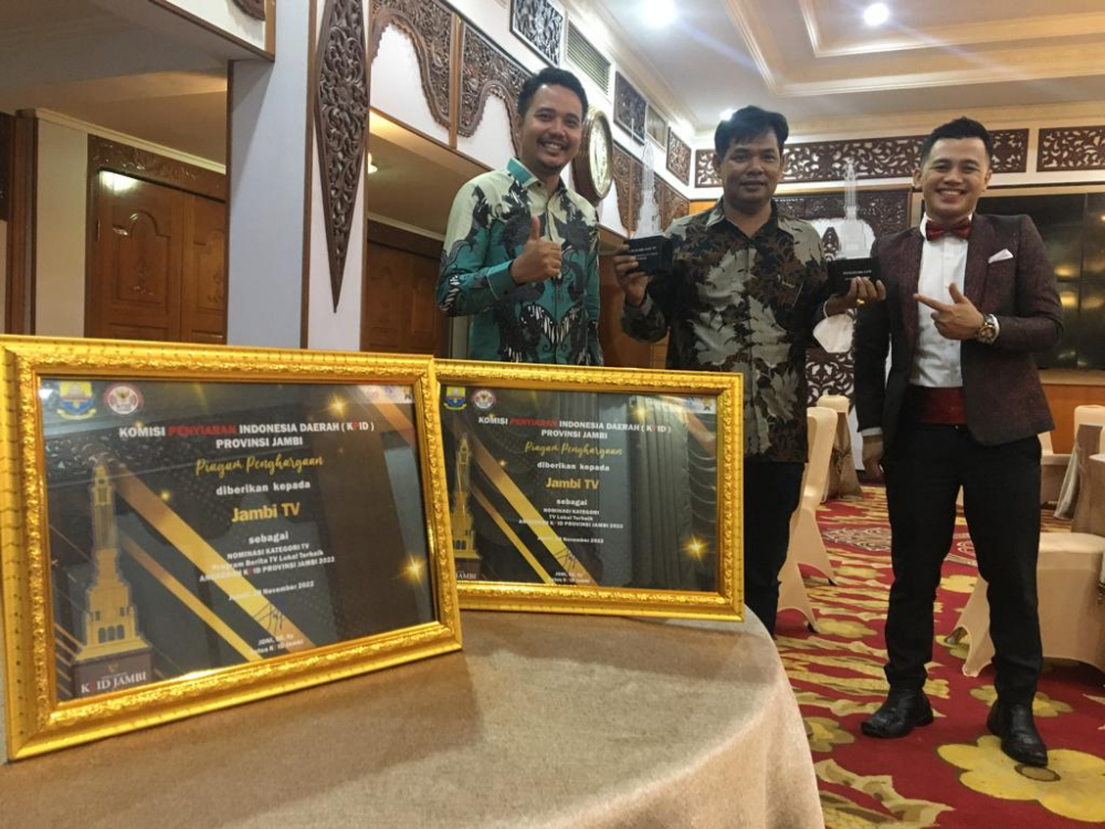 Jambi TV menjadi TV lokal terbaik di Provinsi  Jambi dalam gelaran malam anugrah KPI Awards pada senin 28 November 2022 di Auditorium rumah dinas Gubernur Jambi. 
