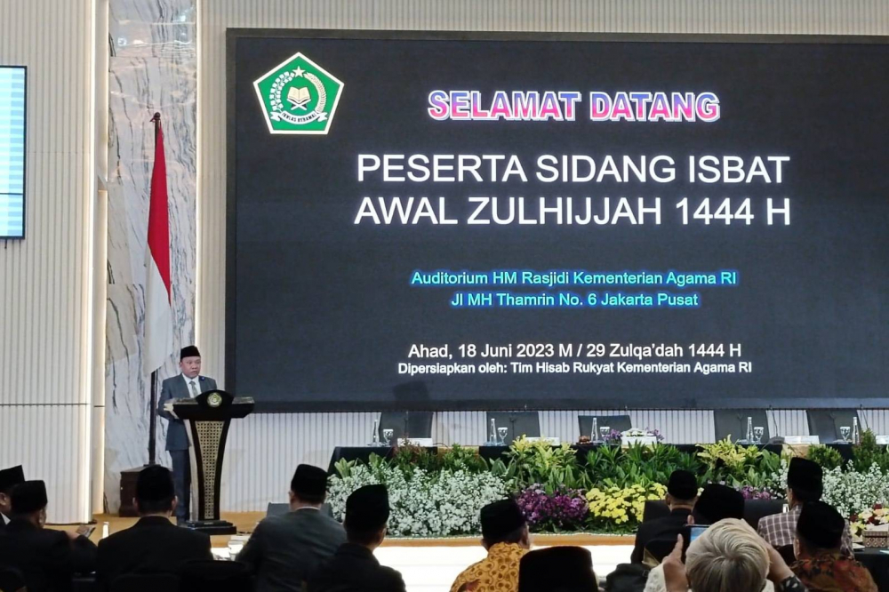 sidang isbat penentuan awal Zulhijah 1444 H