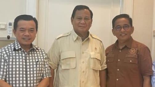 H Bakri (kanan), Parabowo dan Al Haris