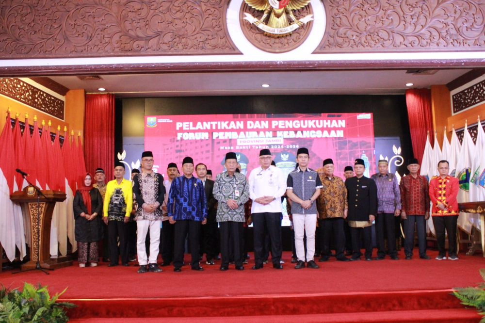 Kukuhkan FPK, Abdullah Sani: FPK Provinsi Jambi Lonceng Komitmen Menjaga NKRI dan Pancasila
