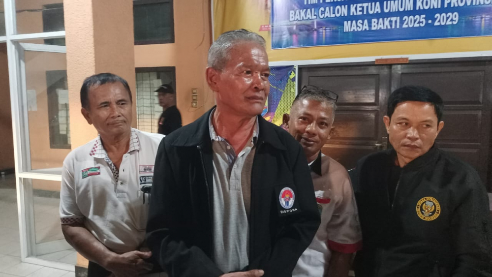 Tim Validasi menggelar konferensi pers usai melakukan validasi dan verifikasi secara terbuka di KONI Jambi