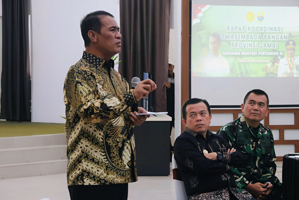 Menteri Pertanian Amran Sulaiman akan Jadikan Jambi Pilot Project Pengembangan Tanaman Gandum. Foto dok Kominfo Provinsi Jamb