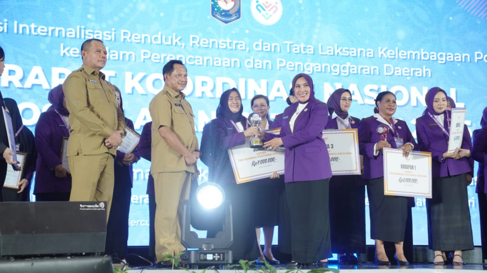 Hesti Haris Harumkan Jambi pada Lomba TP Posyandu Nasional. Foto dok Kominfo Provinsi Jambi